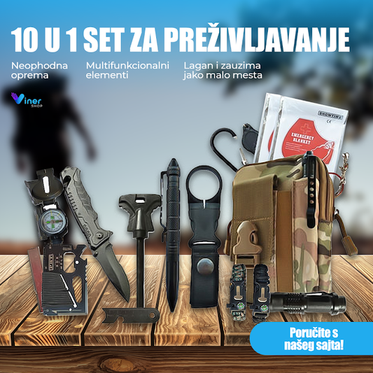 10 u 1 set za preživljavanje i boravak u prirodi - 10 u 1 set za preživljavanje i boravak u prirodi